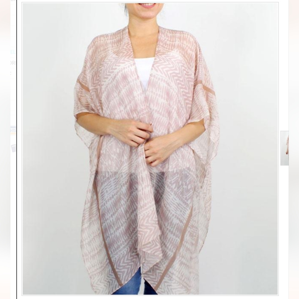 Boho Print Kimono - Pink(New/Unused)